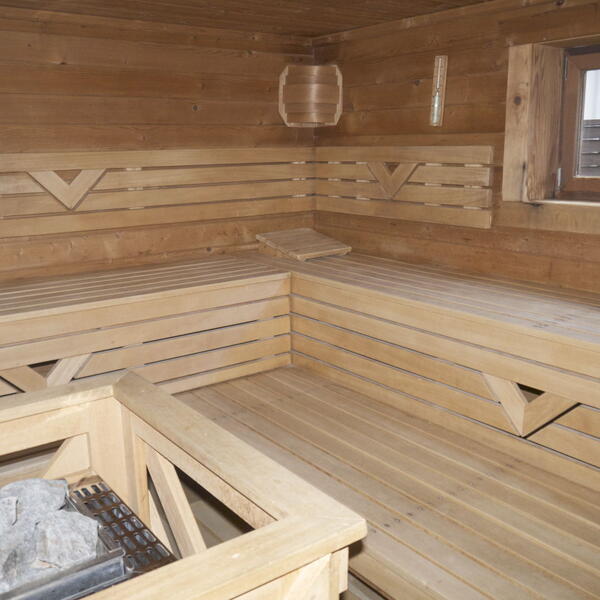 Die Sauna lädt zum Entspannen ein