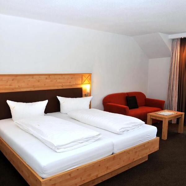 Schlafzimmer der  Ferienwohnung Landgasthof Adler-Pelzmühle