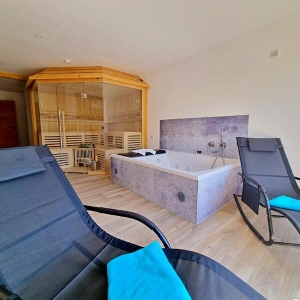 privater Saunabereich in der Wellnesssuite