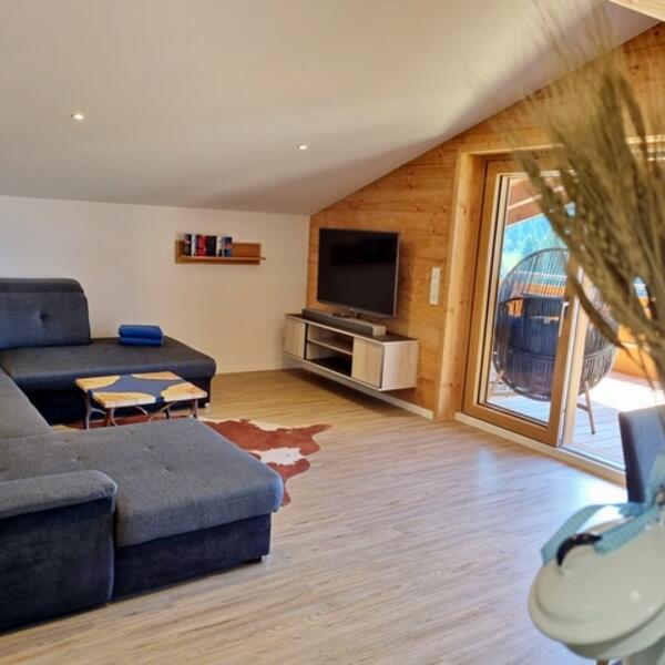 großer Wohnbereich Wellnesssuite 