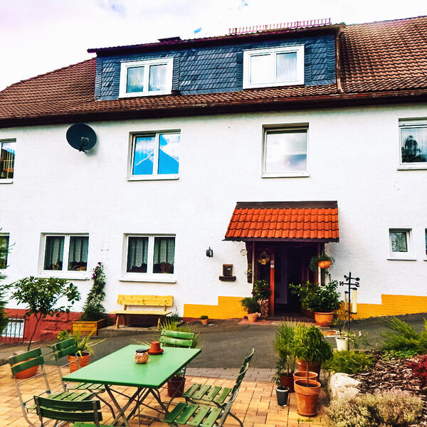 Pension mit Eingang