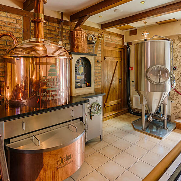 Braukessel im Brauhaus Stadtkrug