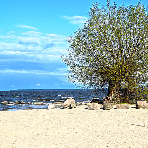Blick auf das Stettiner Haff