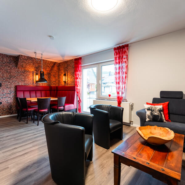 Loftstil Panorama Wohn-Essbereich